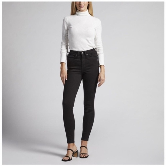 Silver jeans Aiko high skinny jeans black size 27 - Picture 1 of 9